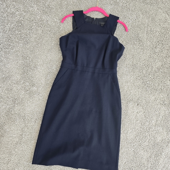 J. Crew Dresses & Skirts - J Crew, Elegant Navy Blue Sleeveless Dress,  Size 2
